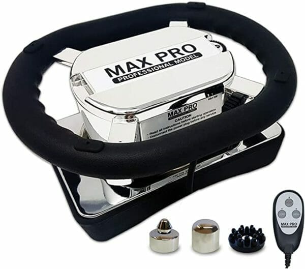 Masajeador de velocidad variable Max Pro con una gran almohadilla vibratoria