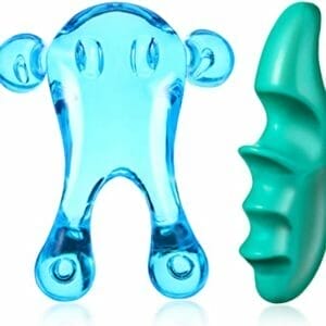 Juego de 2 herramientas de masaje de tejido profundo y masajeador de pulgar