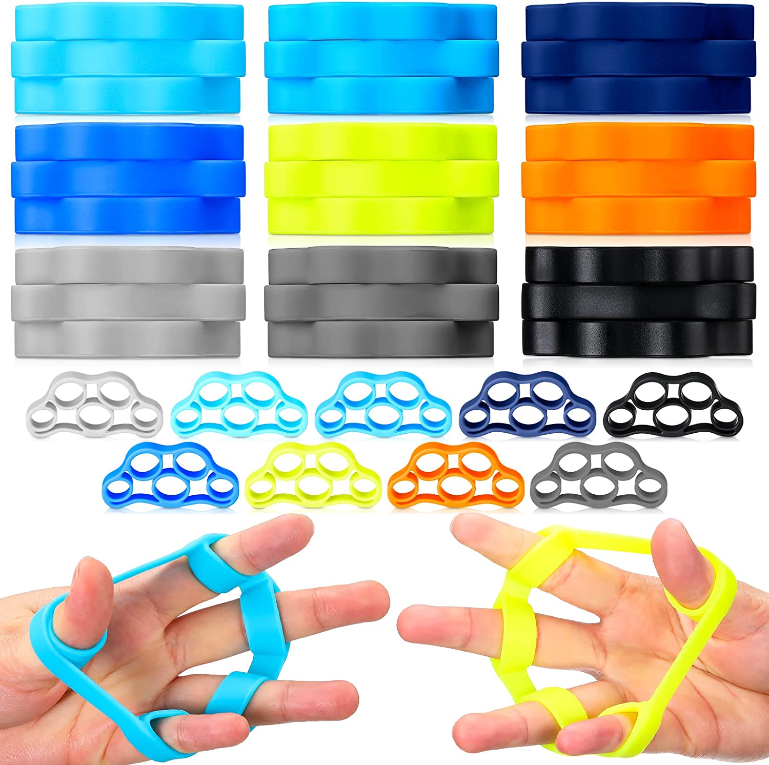 Ligas de fortalecimiento de mano ESTUNE 3 niveles de resistencia 1 Ligas de fortalecimiento de mano ESTUNE 3 niveles de resistencia