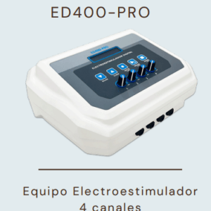 Electroestimulador Fisioglow de 4 Canales con Ondas Personalizables