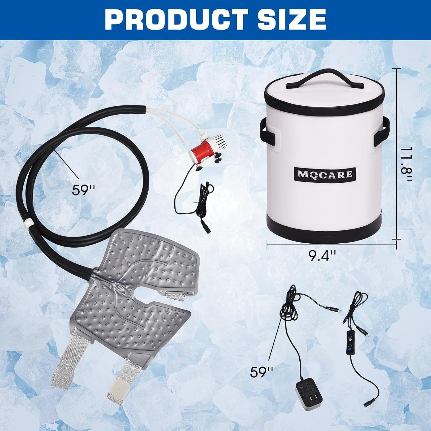 Máquina de terapia de frío, máquina de hielo para rodilla después de la cirugía, enfriamiento de 12 horas 1 Máquina de terapia de frío, máquina de hielo para rodilla después de la cirugía, enfriamiento de 12 horas